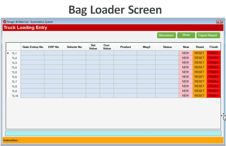 Bag Counter Screen